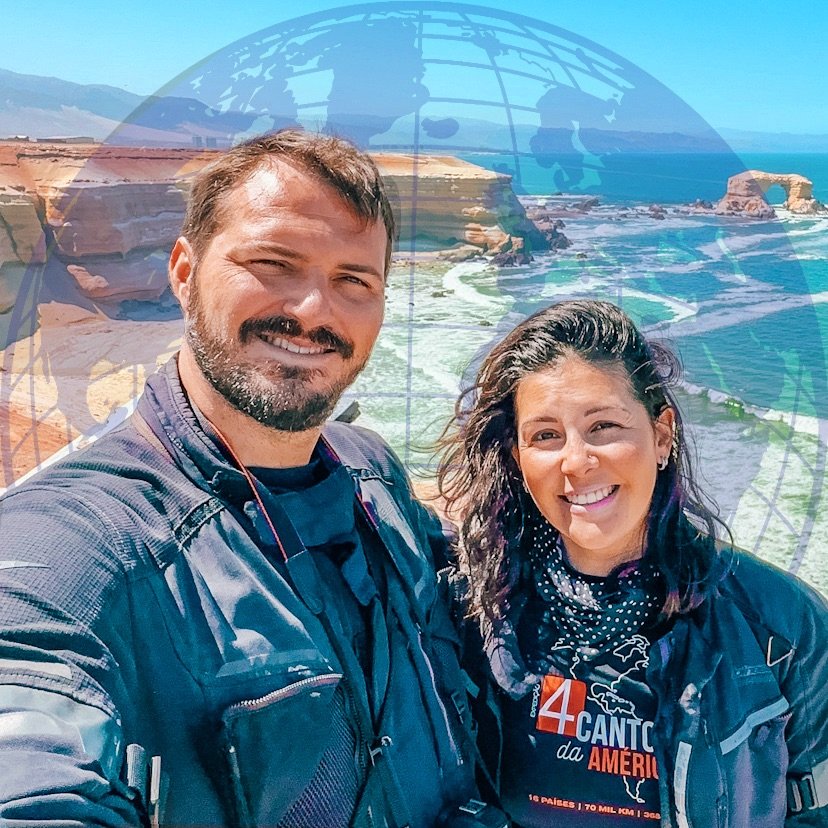 Foto de Thiago e Michelle Damo • MotoViajeiros